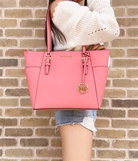 michael kors charlotte large saffiano|michael kors charlotte zip tote.